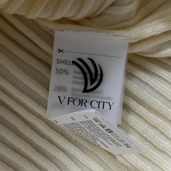 V For City Cream Brown Maternity Waist Tie Long Sleeve Midi Dress Size Small - Picture 7 of 11